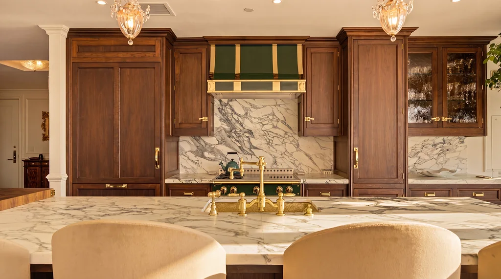 The Visionaire — kitchen sink and wood cabinetry
